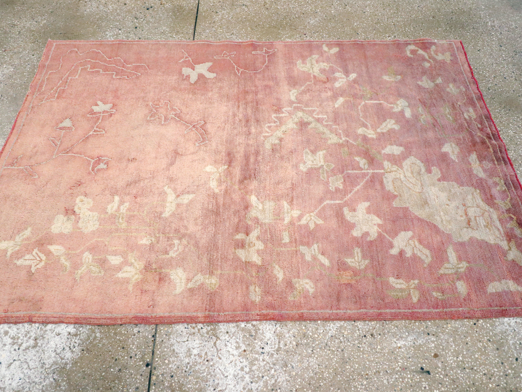 Antique Turkish Oushak Rug, No.25336 - Gsblank