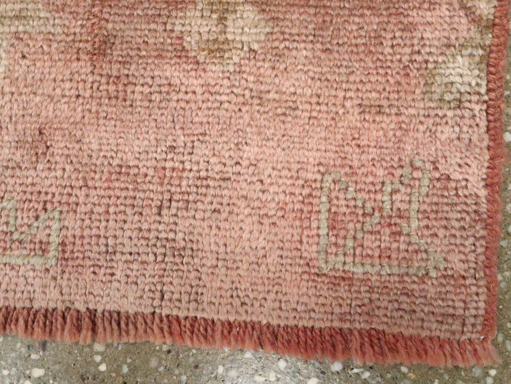 Antique Turkish Oushak Rug, No.25343 - Gsblank