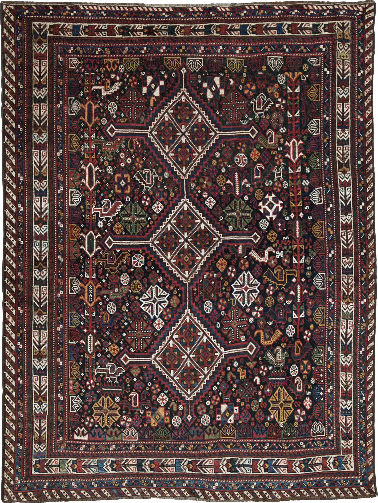 Vintage Persian Afshar Rug, No.25345 - Gsblank