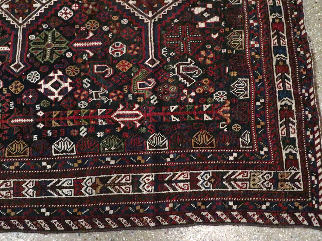Vintage Persian Afshar Rug, No.25345 - Gsblank