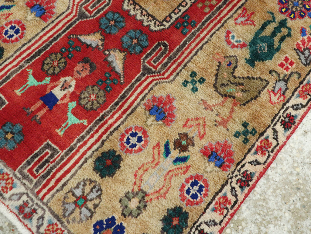 Vintage Persian Tabriz Runner, No.25348 - Gsblank