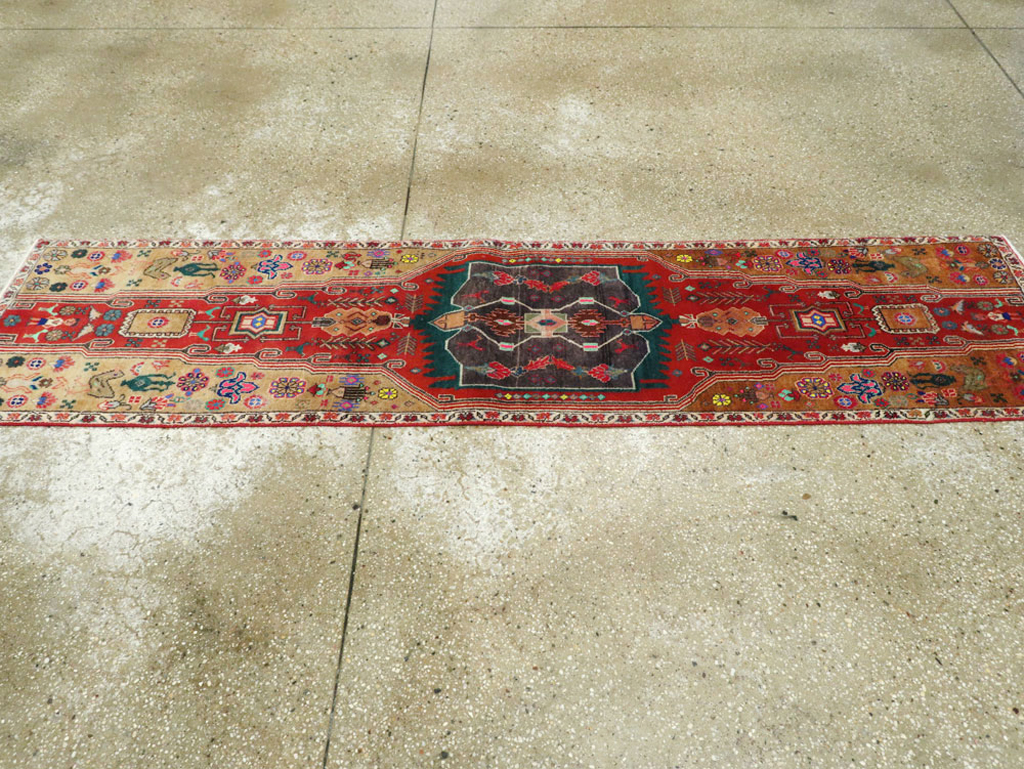 Vintage Persian Tabriz Runner, No.25348 - Gsblank