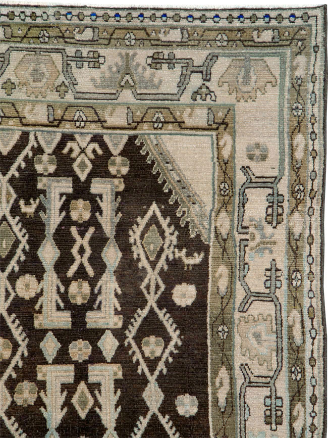 Vintage Persian Malayer Gallery Carpet, No.25352 - Gsblank