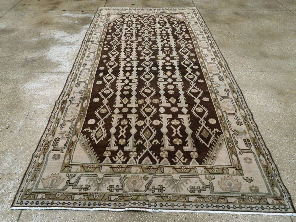 Vintage Persian Malayer Gallery Carpet, No.25352 - Gsblank