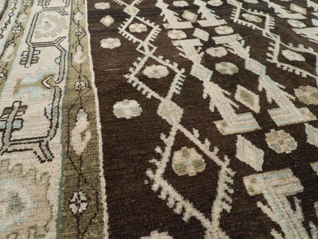 Vintage Persian Malayer Gallery Carpet, No.25352 - Gsblank