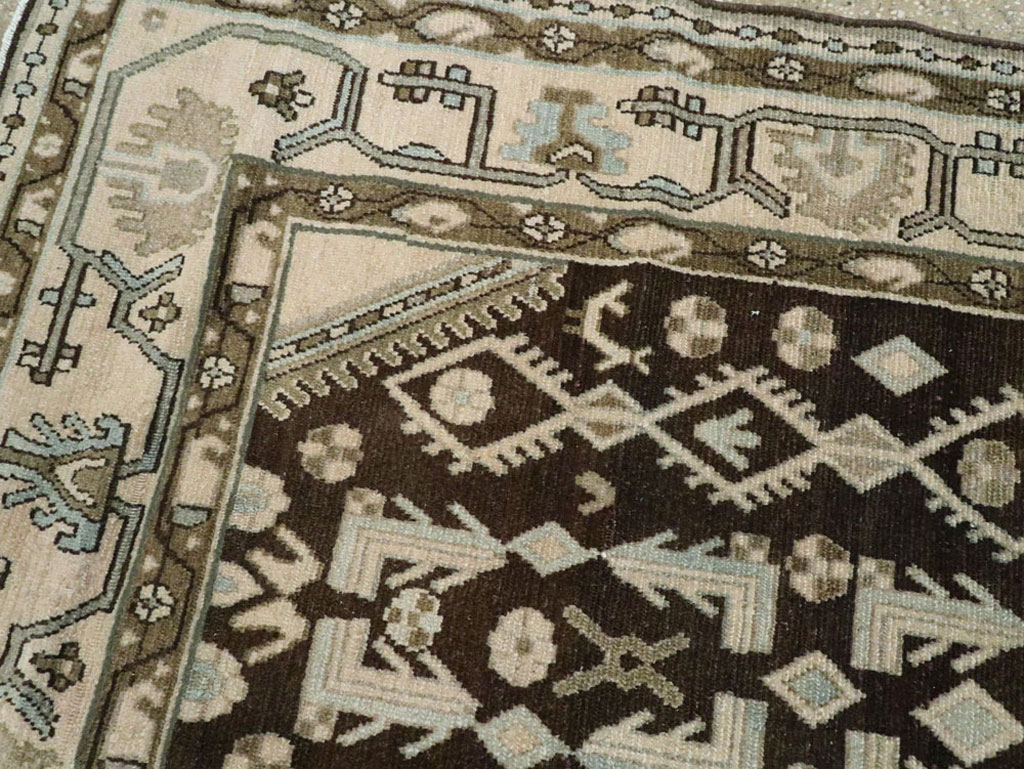 Vintage Persian Malayer Gallery Carpet, No.25352 - Gsblank