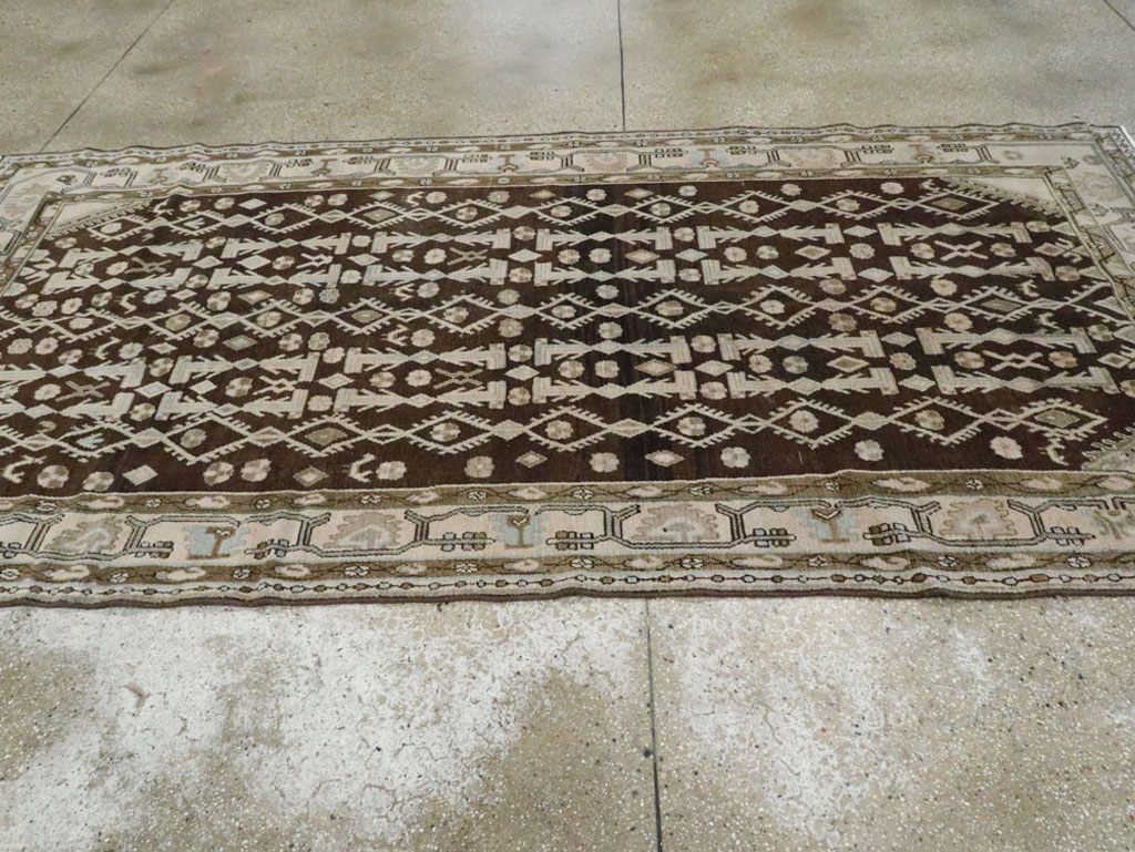 Vintage Persian Malayer Gallery Carpet, No.25352 - Gsblank