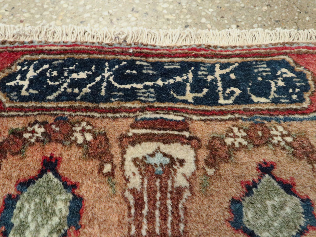 Vintage Persian Tabriz Pictorial Rug, No.25359 - Gsblank