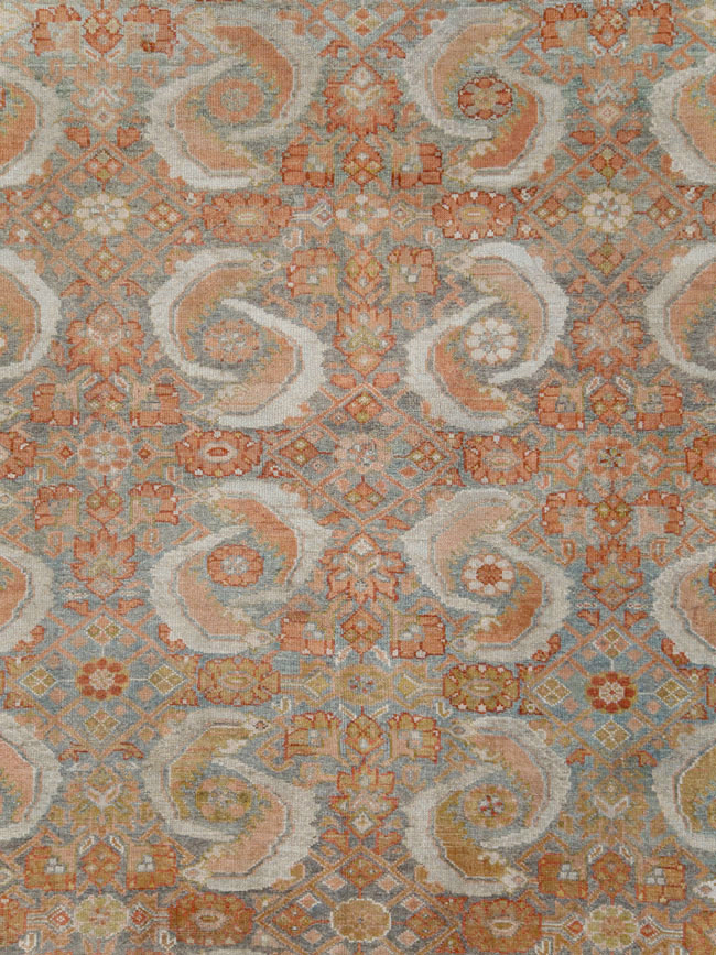 Antique Persian Malayer Room Size Carpet, No.25368 - Gsblank