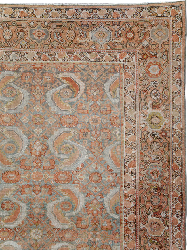 Antique Persian Malayer Room Size Carpet, No.25368 - Gsblank