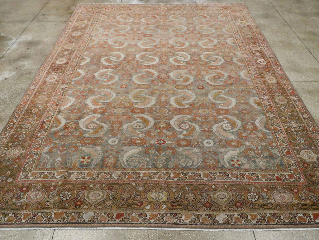 Antique Persian Malayer Room Size Carpet, No.25368 - Gsblank