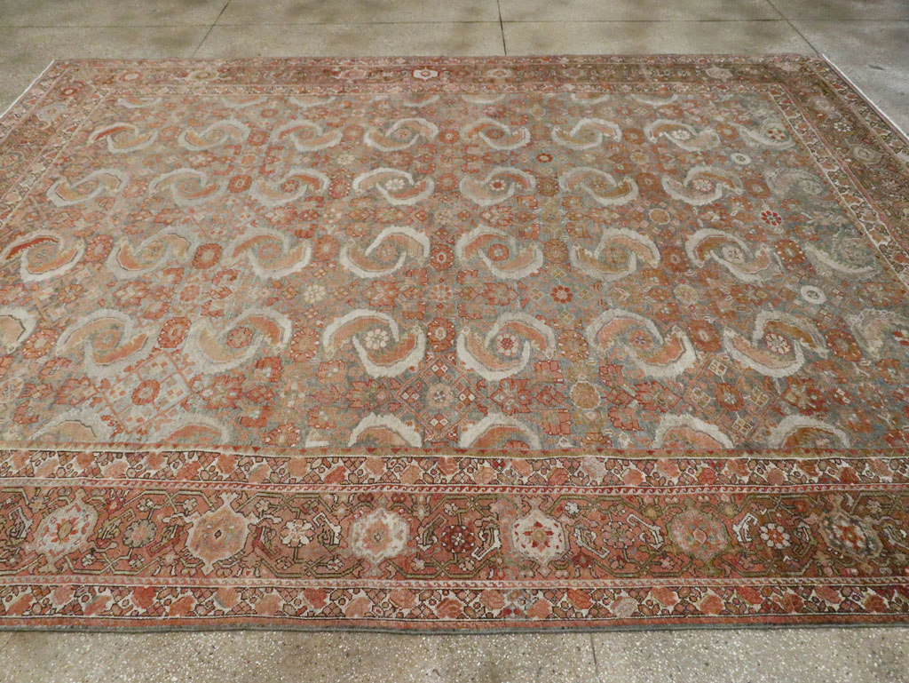 Antique Persian Malayer Room Size Carpet, No.25368 - Gsblank