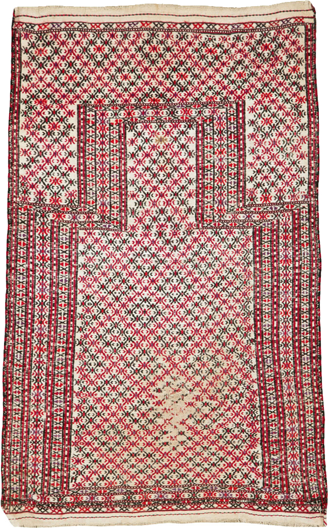 Antique Central Asian Turkoman Flatweave Kilim, No.25369 - Gsblank