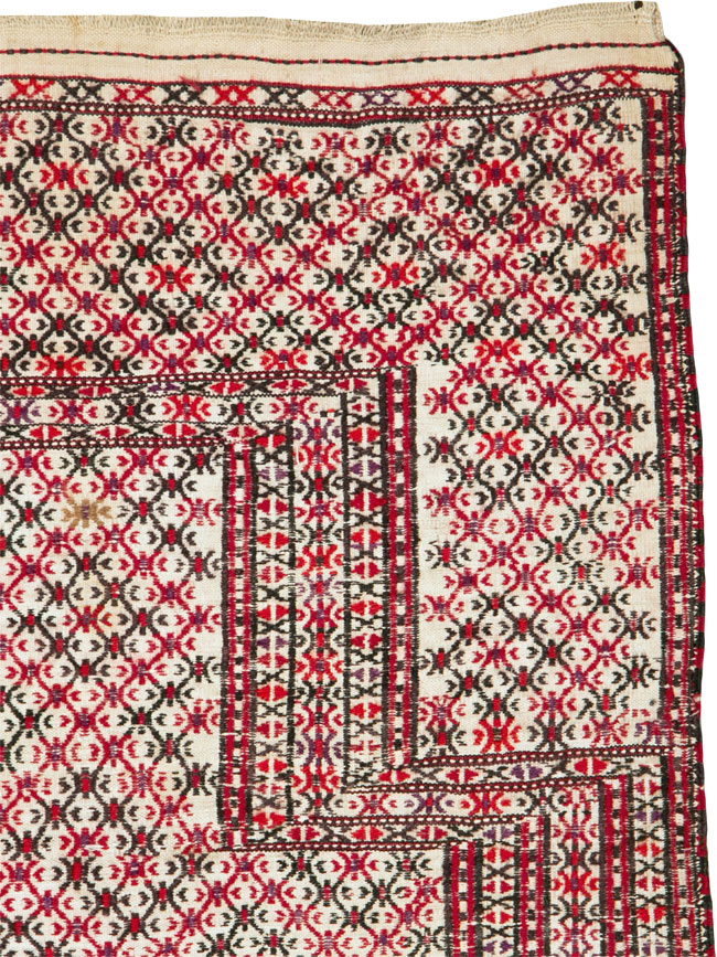 Antique Central Asian Turkoman Flatweave Kilim, No.25369 - Gsblank