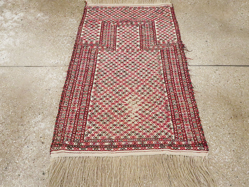 Antique Central Asian Turkoman Flatweave Kilim, No.25369 - Gsblank