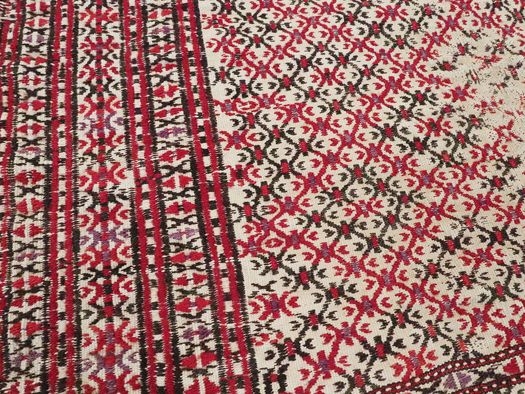 Antique Central Asian Turkoman Flatweave Kilim, No.25369 - Gsblank