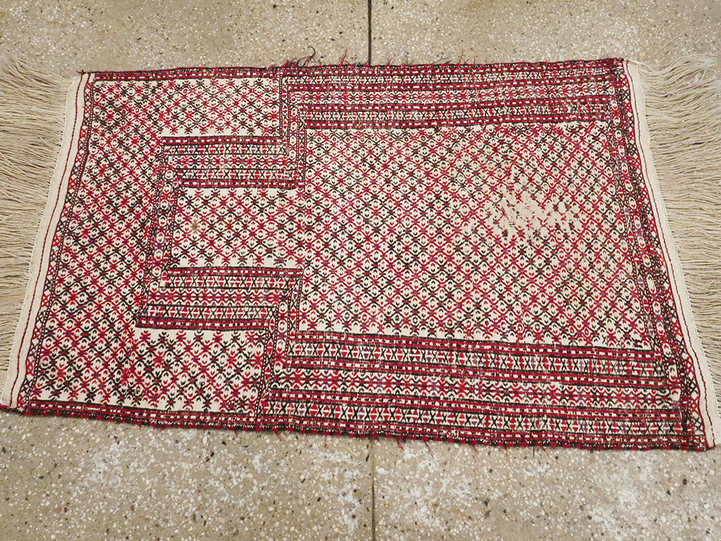 Antique Central Asian Turkoman Flatweave Kilim, No.25369 - Gsblank