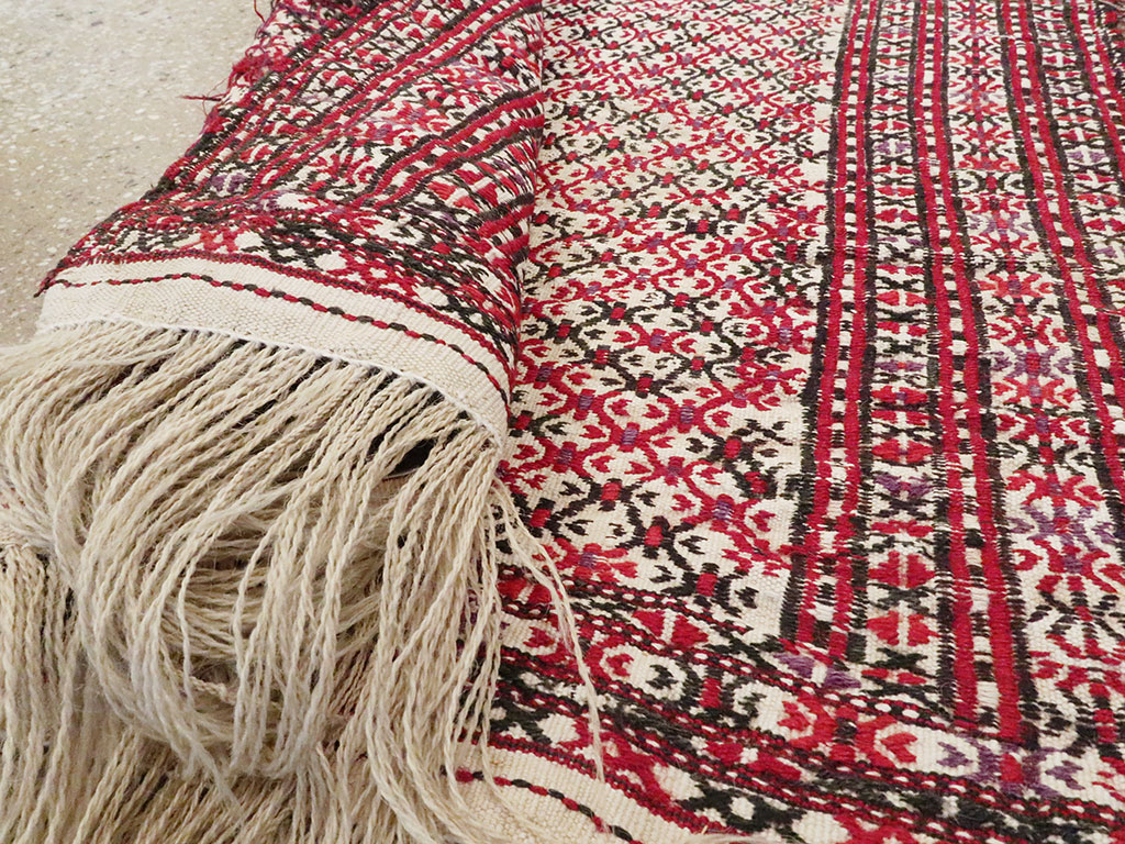 Antique Central Asian Turkoman Flatweave Kilim, No.25369 - Gsblank