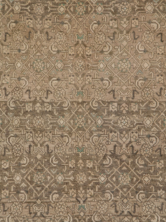 Vintage Persian Malayer Gallery Carpet, No.25374 - Gsblank