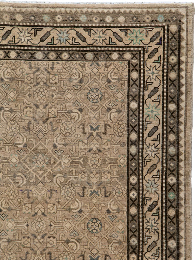 Vintage Persian Malayer Gallery Carpet, No.25374 - Gsblank