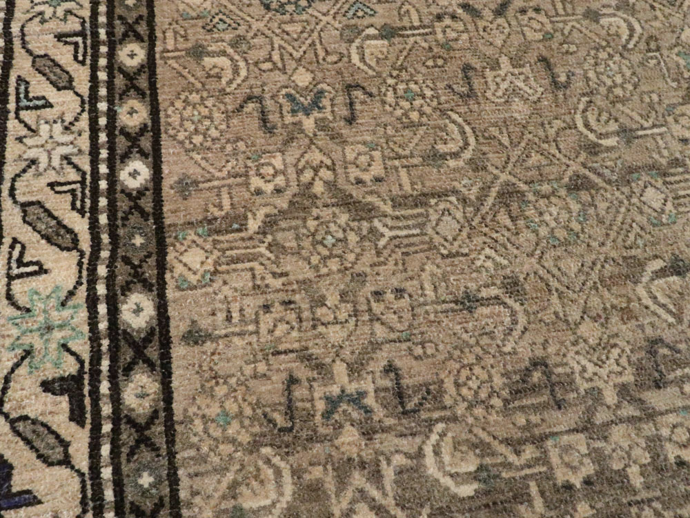 Vintage Persian Malayer Gallery Carpet, No.25374 - Gsblank