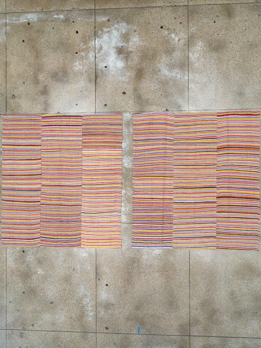 Vintage Persian Flatweave Kilim Square Accent Rug (Pair: 1 of 2), No.25381 - Gsblank