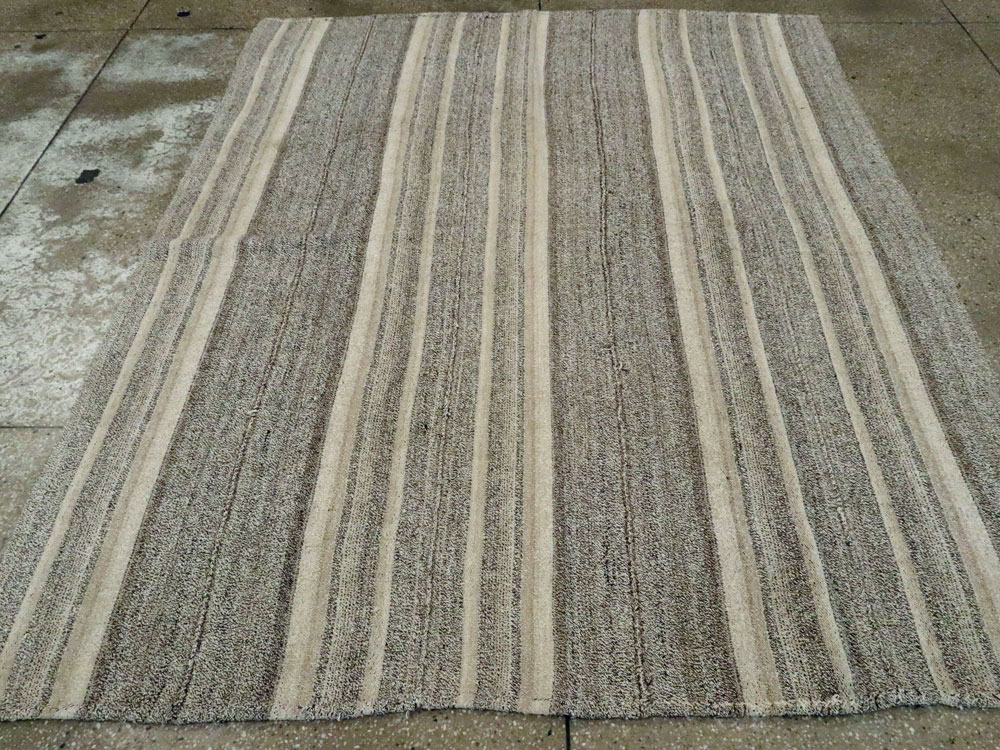 Vintage Persian Flatweave Rug, No.25382 - Gsblank