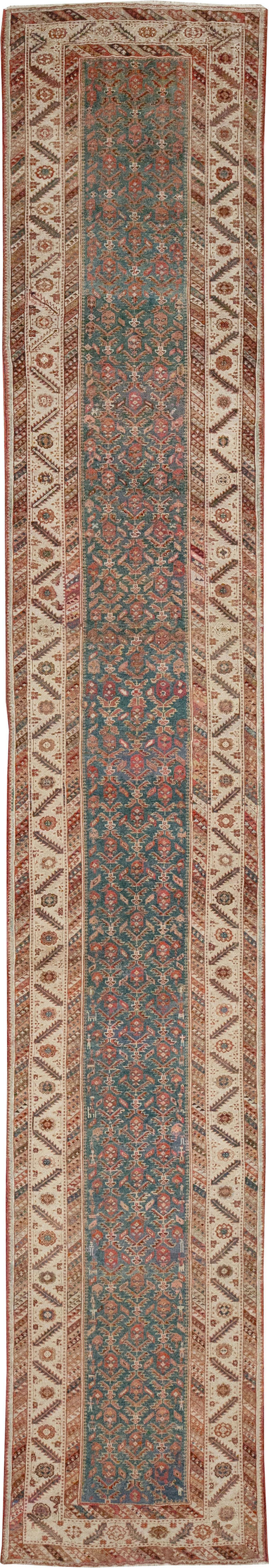 Antique Persian Malayer Long Runner, No.25389 - Gsblank