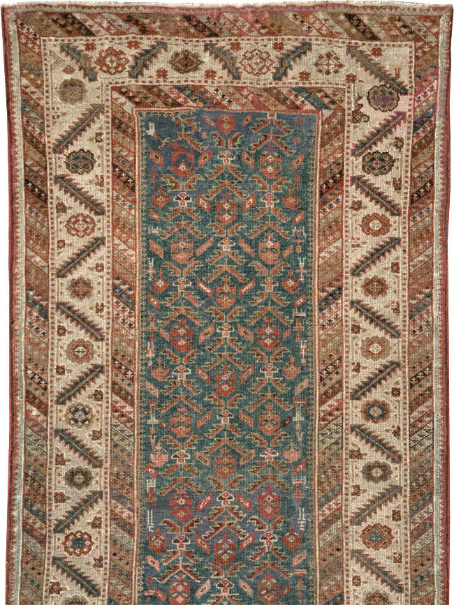 Antique Persian Malayer Long Runner, No.25389 - Gsblank