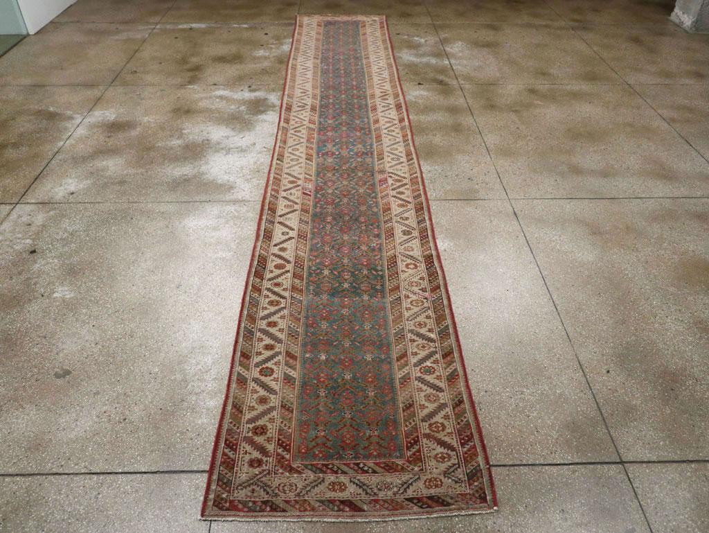 Antique Persian Malayer Long Runner, No.25389 - Gsblank