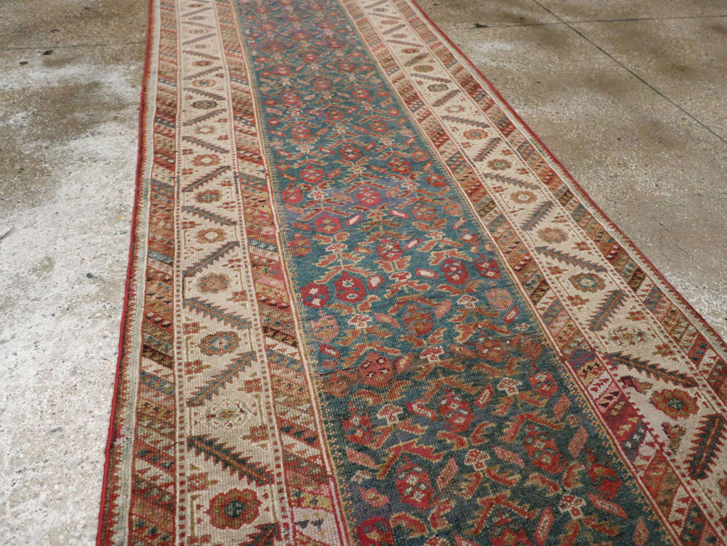 Antique Persian Malayer Long Runner, No.25389 - Gsblank