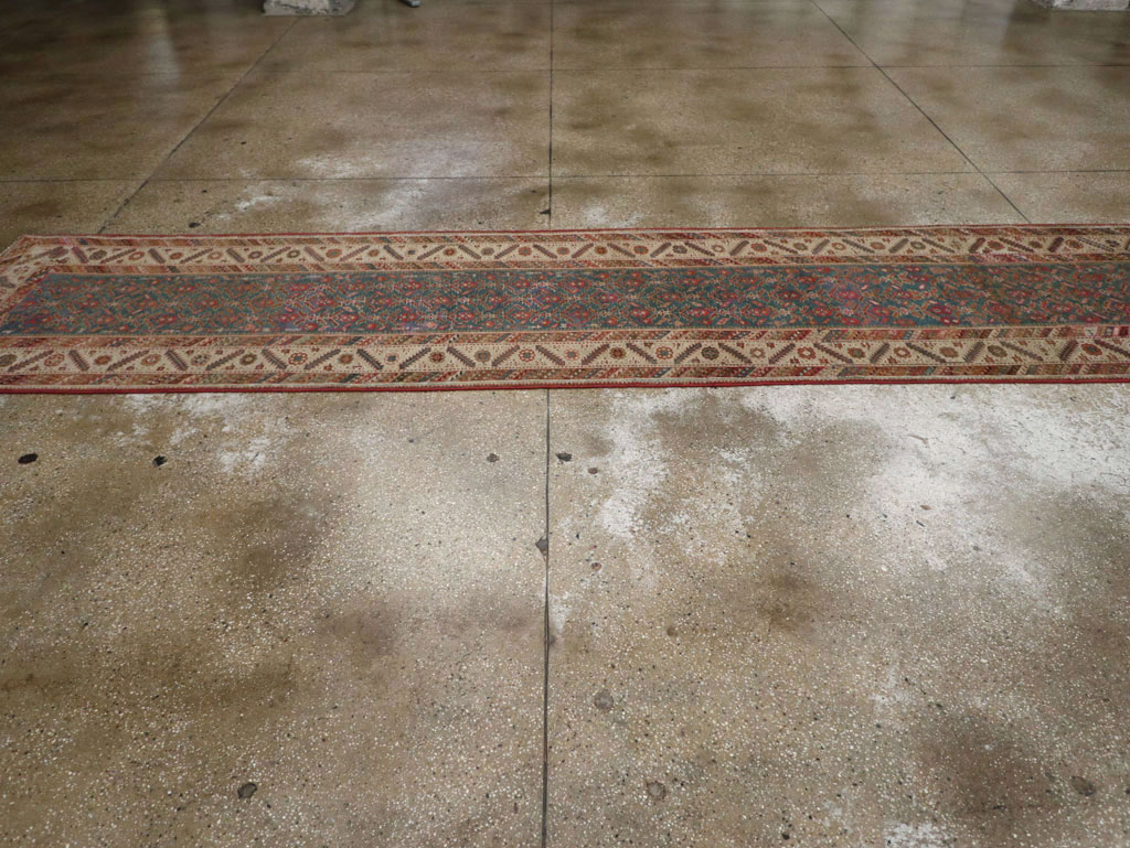 Antique Persian Malayer Long Runner, No.25389 - Gsblank