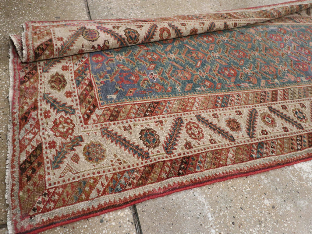 Antique Persian Malayer Long Runner, No.25389 - Gsblank