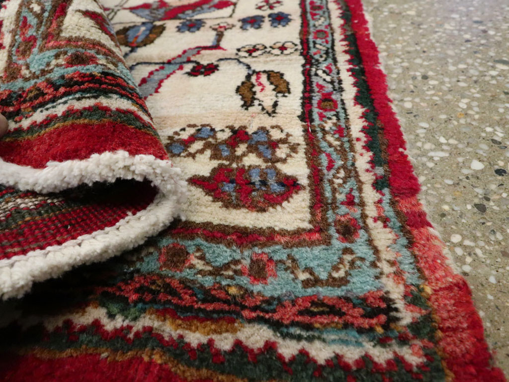 Vintage Persian Hamadan Pictorial Rug, No.25398 - Gsblank