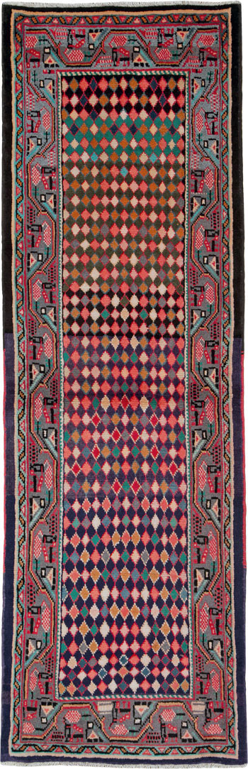 Vintage Persian Mahal Runner, No.25403 - Gsblank