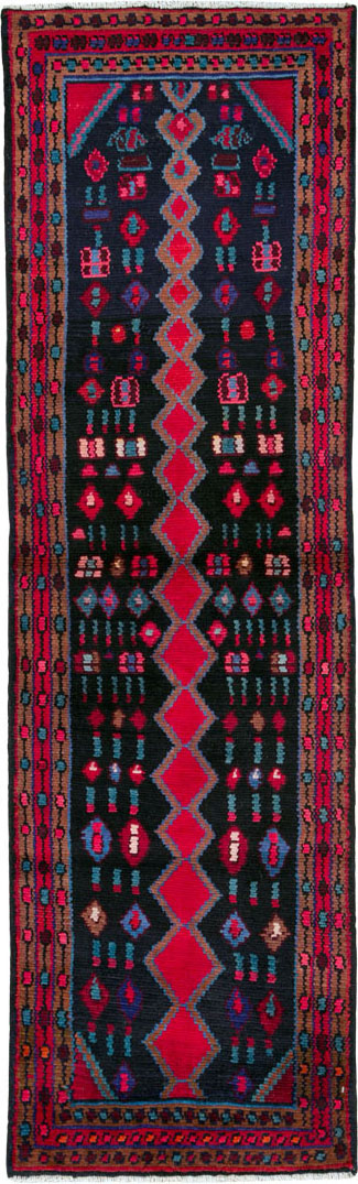 Vintage Persian Hamadan Runner, No.25404 - Gsblank