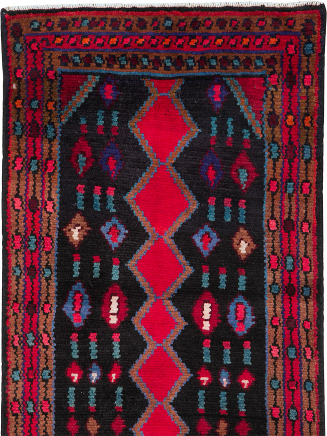 Vintage Persian Hamadan Runner, No.25404 - Gsblank