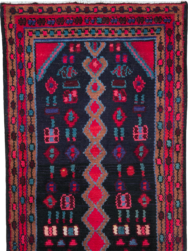 Vintage Persian Hamadan Runner, No.25404 - Gsblank