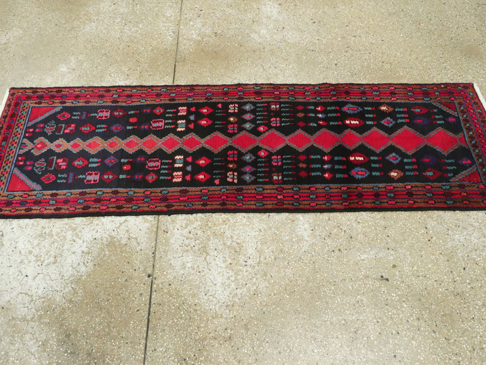 Vintage Persian Hamadan Runner, No.25404 - Gsblank