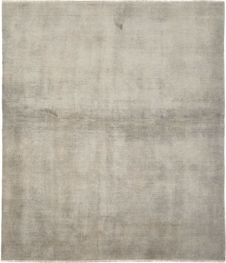 Vintage Persian Mashad Modernist Rug, No.25424 - Gsblank