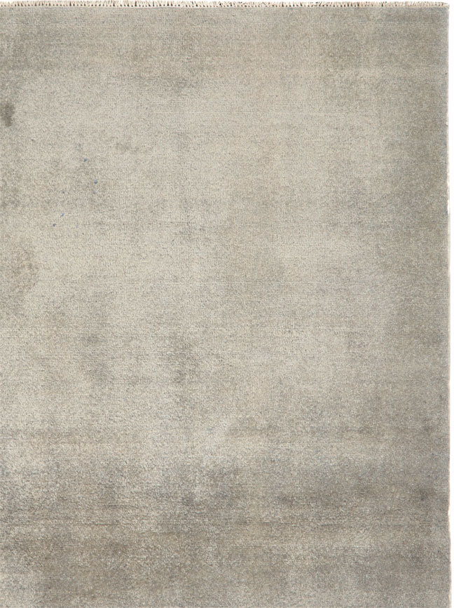 Vintage Persian Mashad Modernist Rug, No.25424 - Gsblank