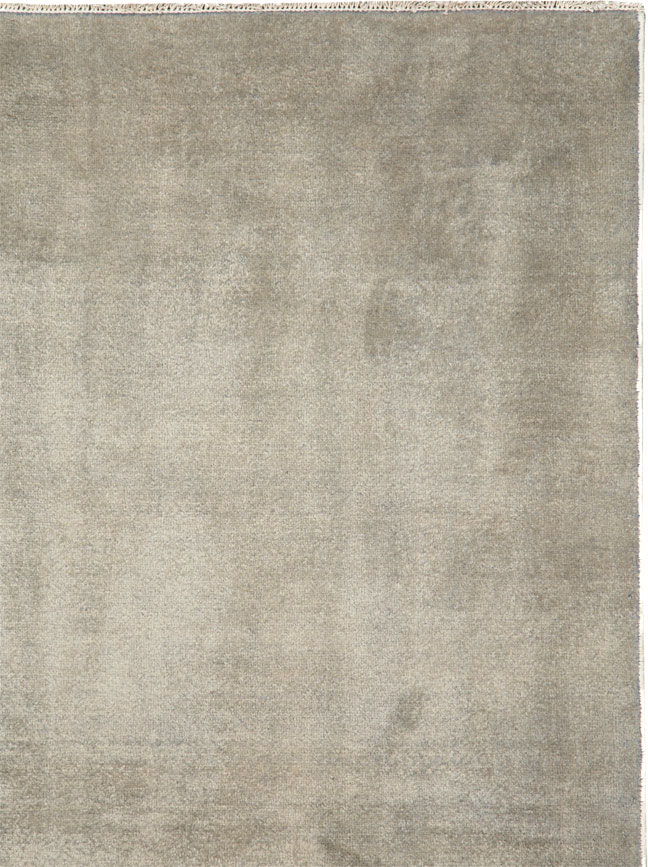 Vintage Persian Mashad Modernist Rug, No.25424 - Gsblank