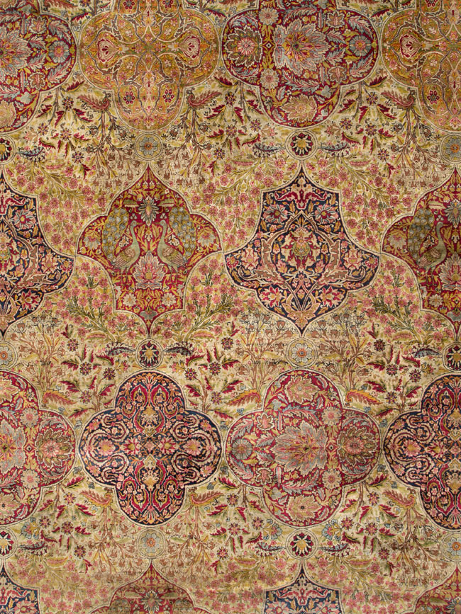 Antique Persian Lavar Kerman Oversize Carpet, No.25440 - Gsblank