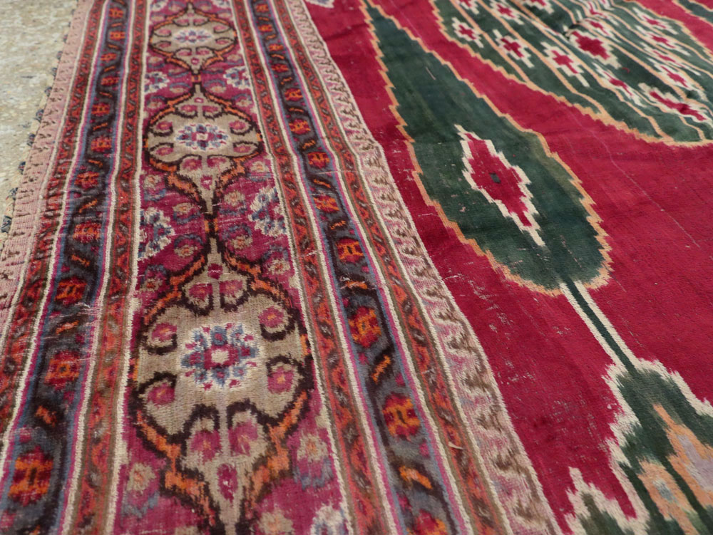 Antique Persian Yazd Silk Textile, No.25443 - Gsblank