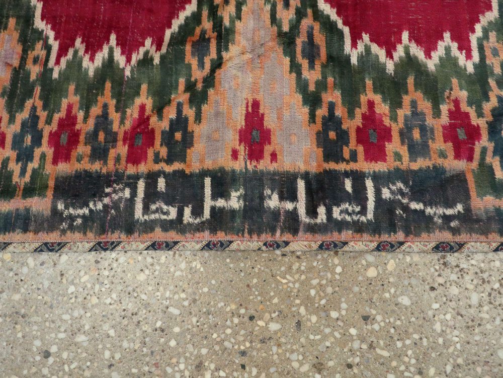 Antique Persian Yazd Silk Textile, No.25443 - Gsblank