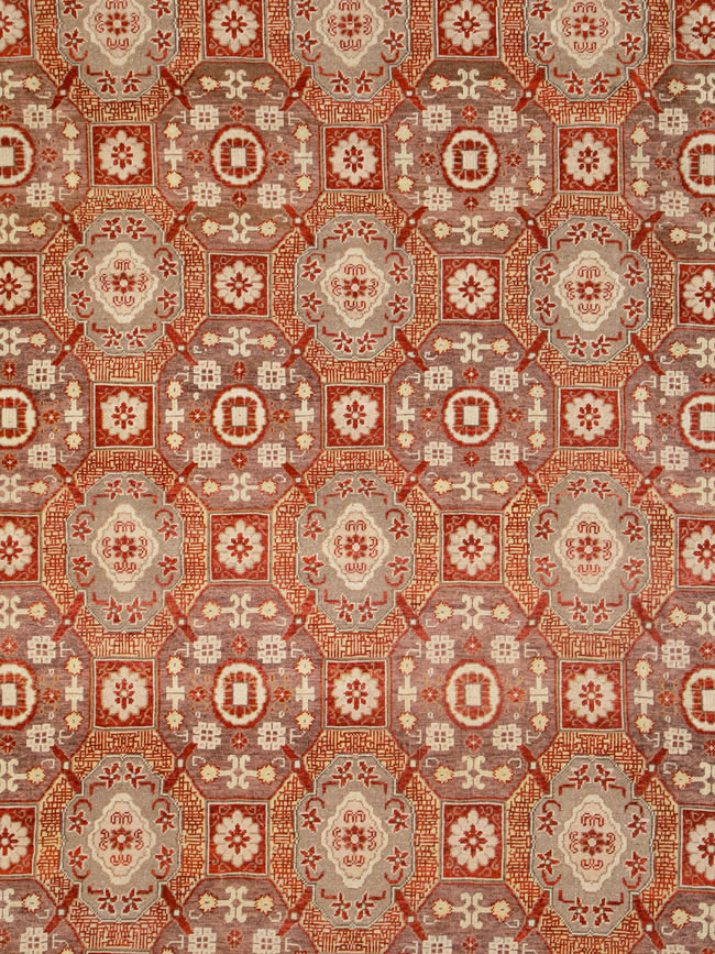 Contemporary Large Egyptian Carpet in the Khotan Style, No.25452 - Gsblank