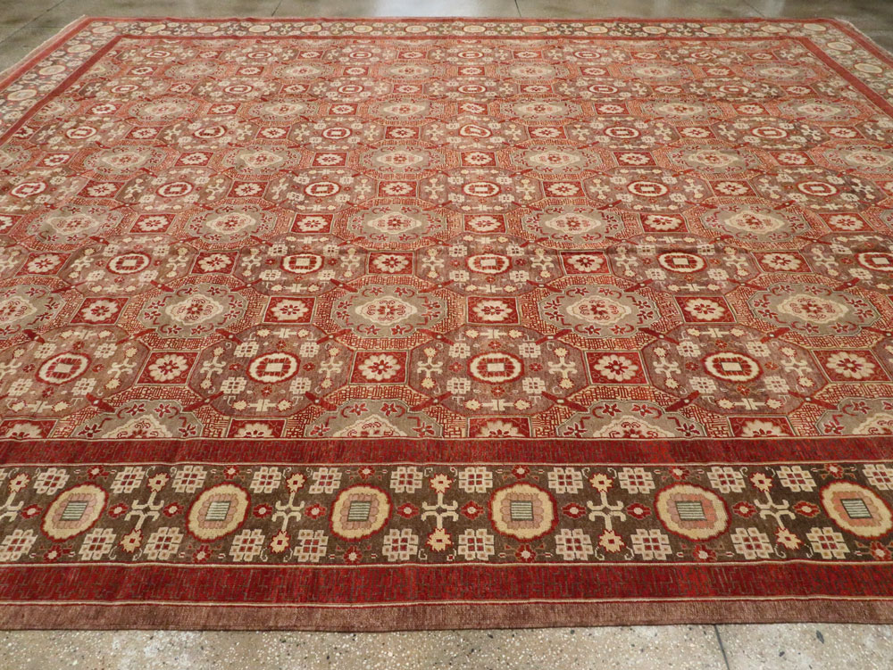 Contemporary Large Egyptian Carpet in the Khotan Style, No.25452 - Gsblank