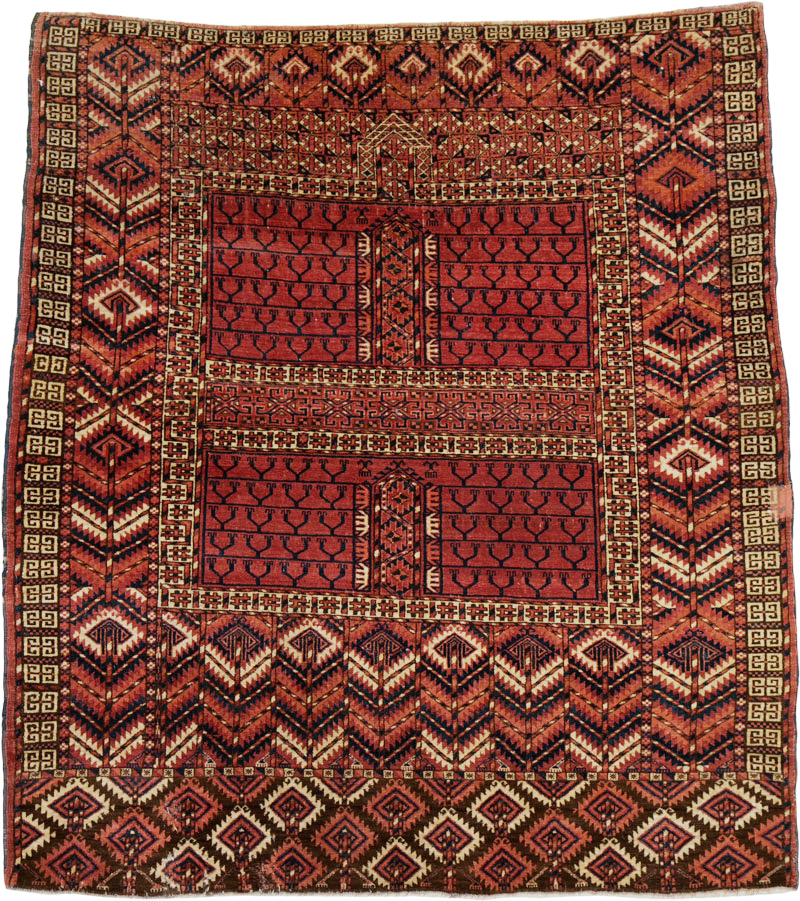 Antique Central Asian Tekke Rug, No.25460 - Gsblank