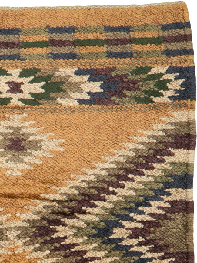 Vintage Indian Flatweave Kilim, No.25465 - Gsblank