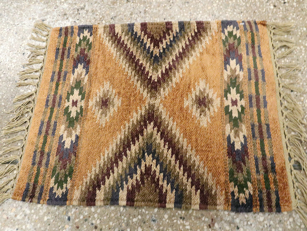 Vintage Indian Flatweave Kilim, No.25465 - Gsblank